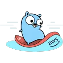Mascot Gopher Surfer
